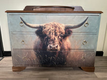 Load image into Gallery viewer, Highland Cow Large Dresser