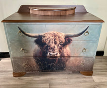 Load image into Gallery viewer, Highland Cow Large Dresser