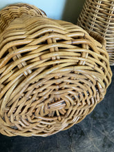 Load image into Gallery viewer, Large wicker pitcher/vase/jug-Vintage