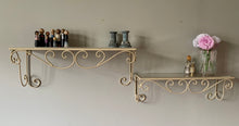 Load image into Gallery viewer, Vintage wrought iron shelves