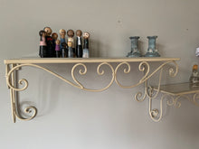 Load image into Gallery viewer, Vintage wrought iron shelves