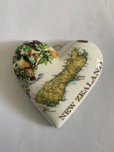 Load image into Gallery viewer, Decoupaged Hanging Hearts x 2