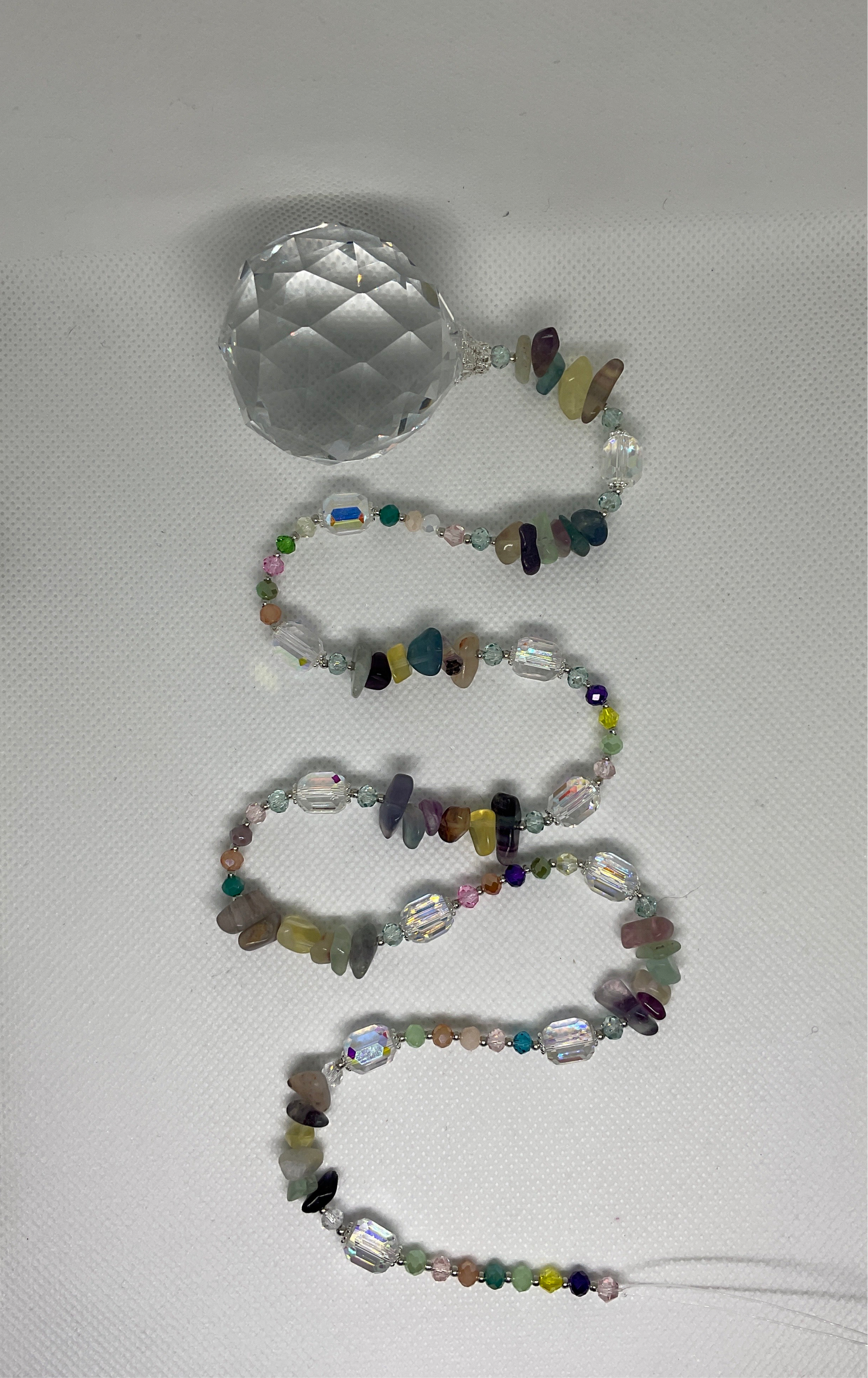 Hanging Crystal-Rainbow Fluorite