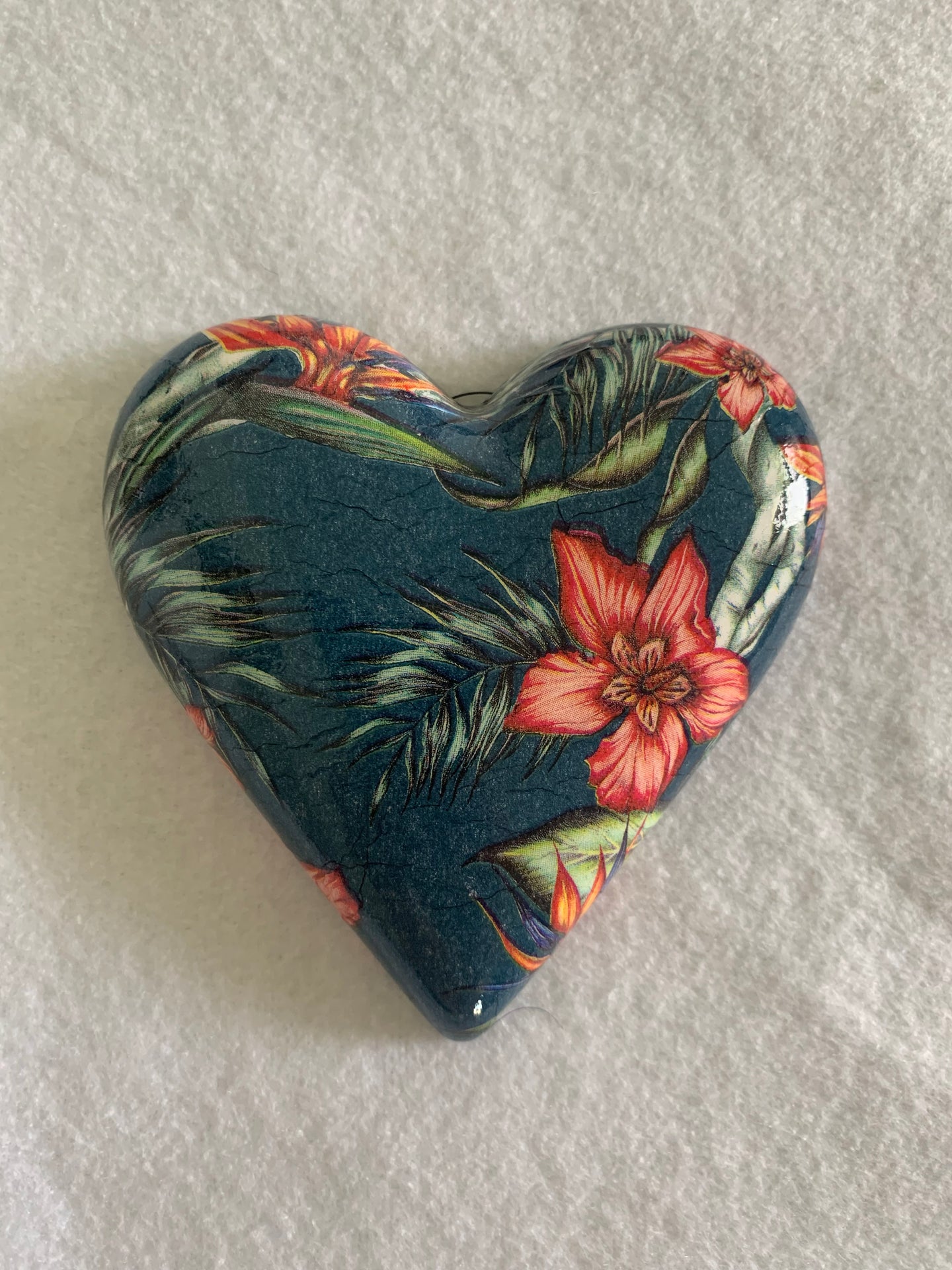 Decoupaged  Hanging Heart