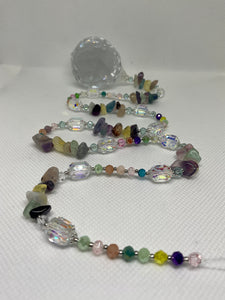Hanging Crystal-Rainbow Fluorite