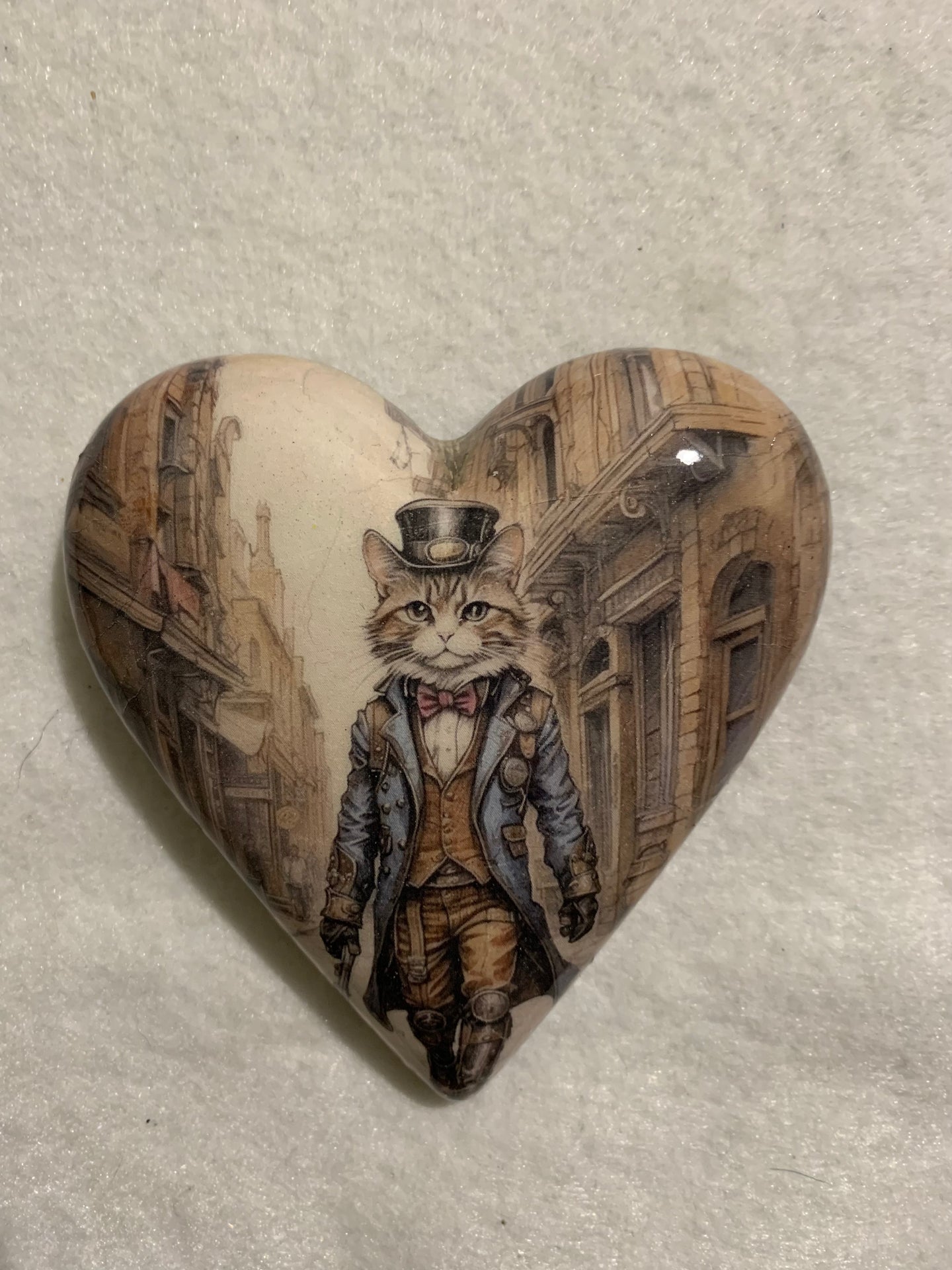 Decoupaged  Hanging Heart