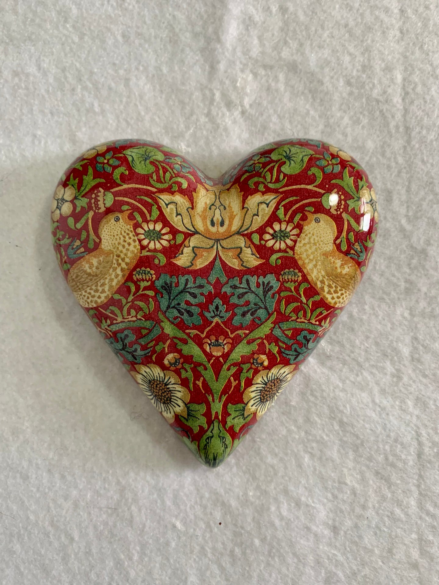 Decoupaged  Hanging Heart.