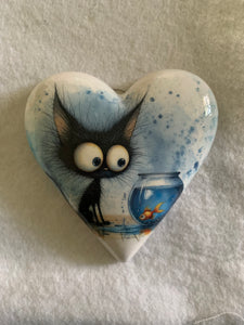 Decoupaged  Hanging Heart