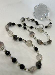 Hanging Crystal-Black Rutile Gemstone