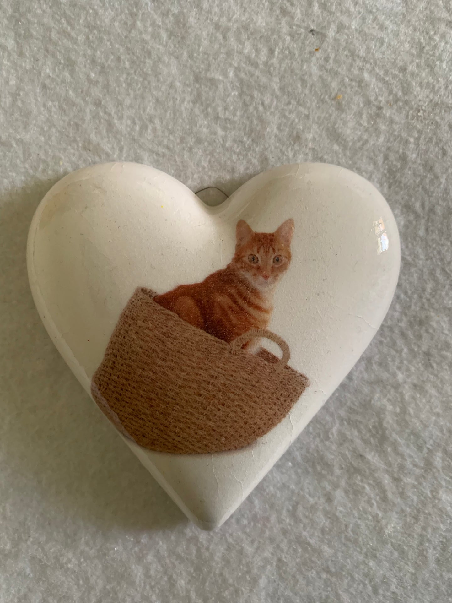 Decoupaged  Hanging Heart