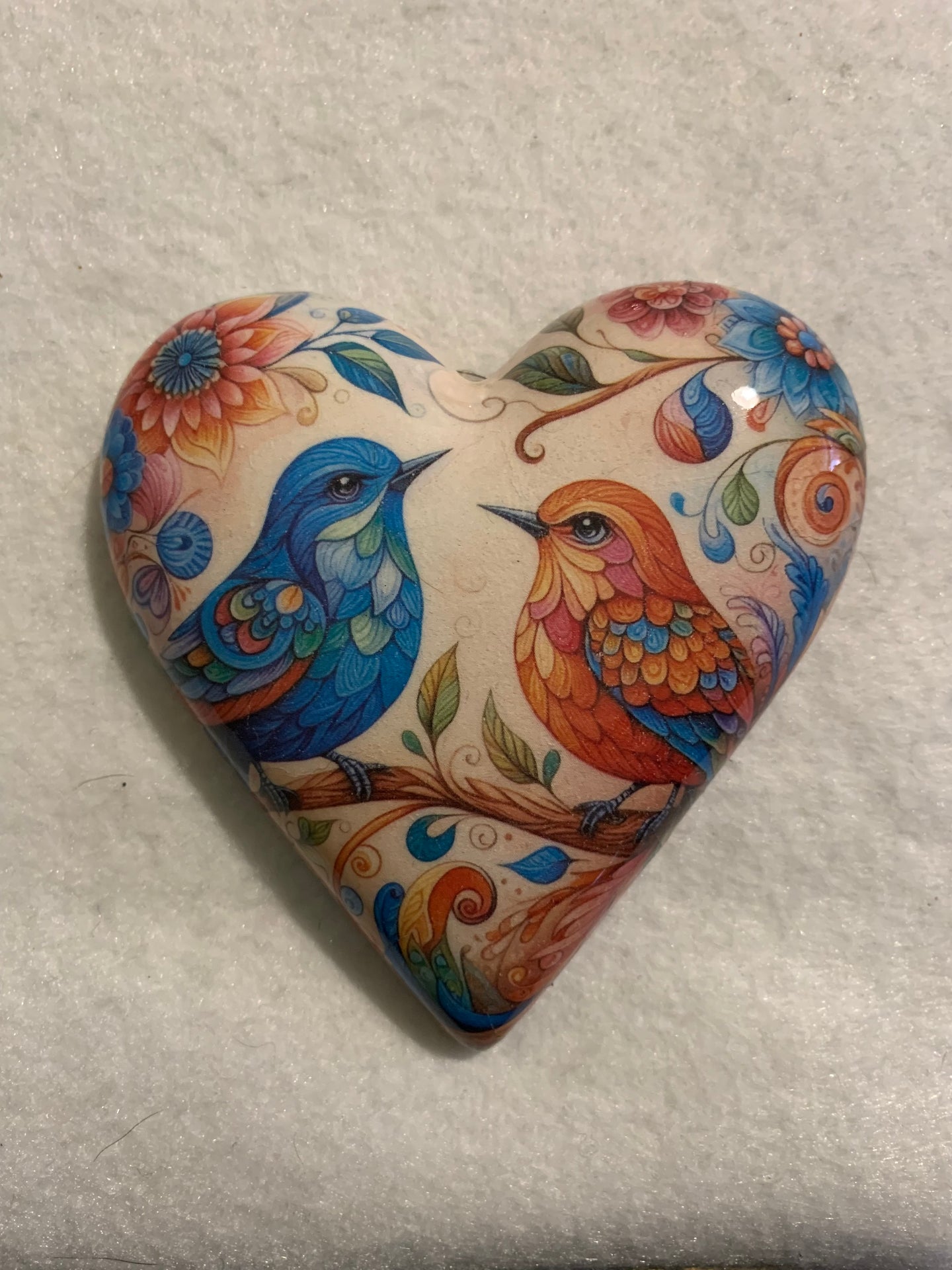 Decoupaged  Hanging Heart