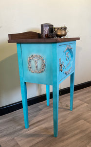 Beautiful Blue Side Table