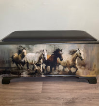 Load image into Gallery viewer, Storage Box-Galloping Horses
