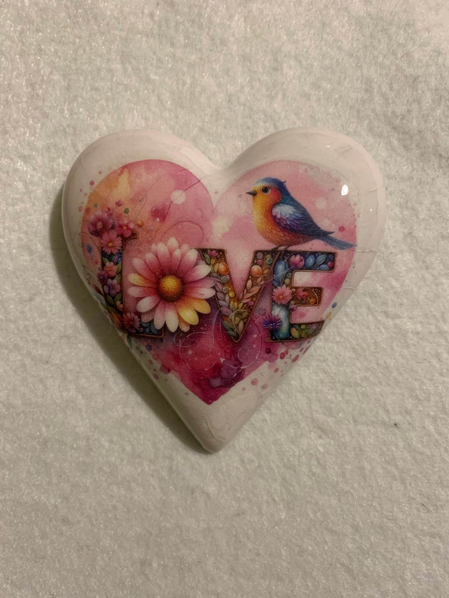 Decoupaged  Hanging Heart