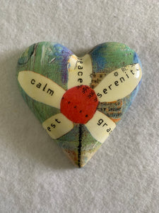 Decoupaged  Hanging Heart