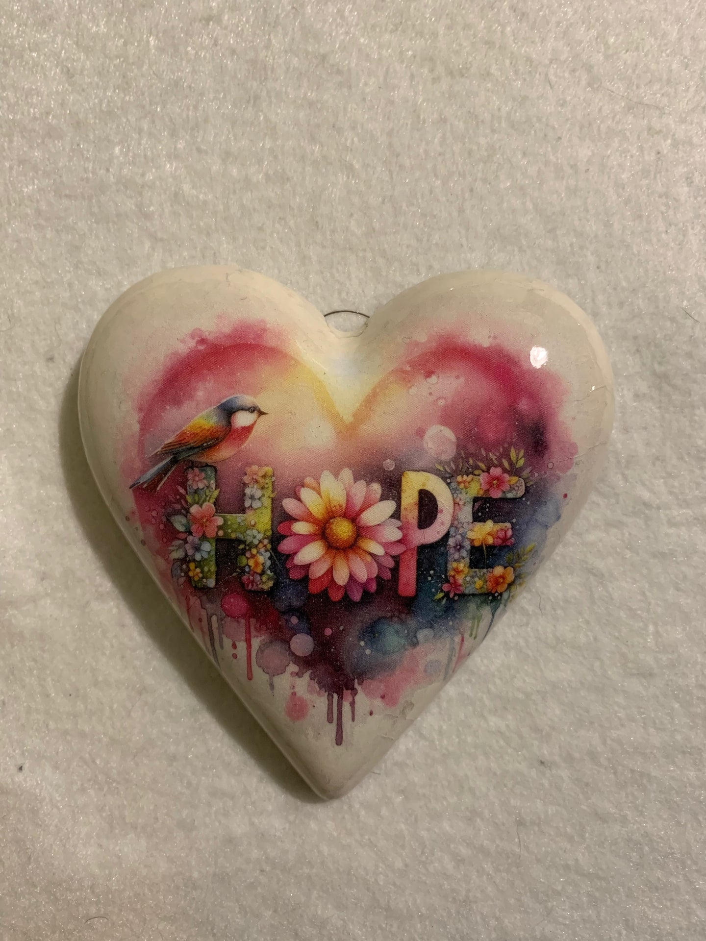 Decoupaged  Hanging Heart