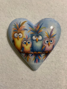 Decoupaged  Hanging Heart
