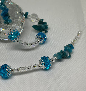 Hanging Crystal-Blue Apatite