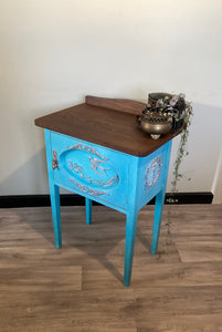 Beautiful Blue Side Table