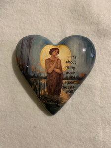 Decoupaged  Hanging Heart