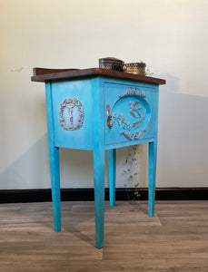 Beautiful Blue Side Table