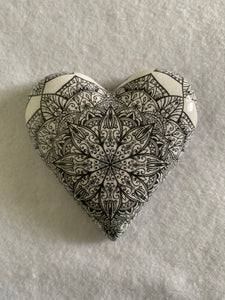 Decoupaged  Hanging Heart