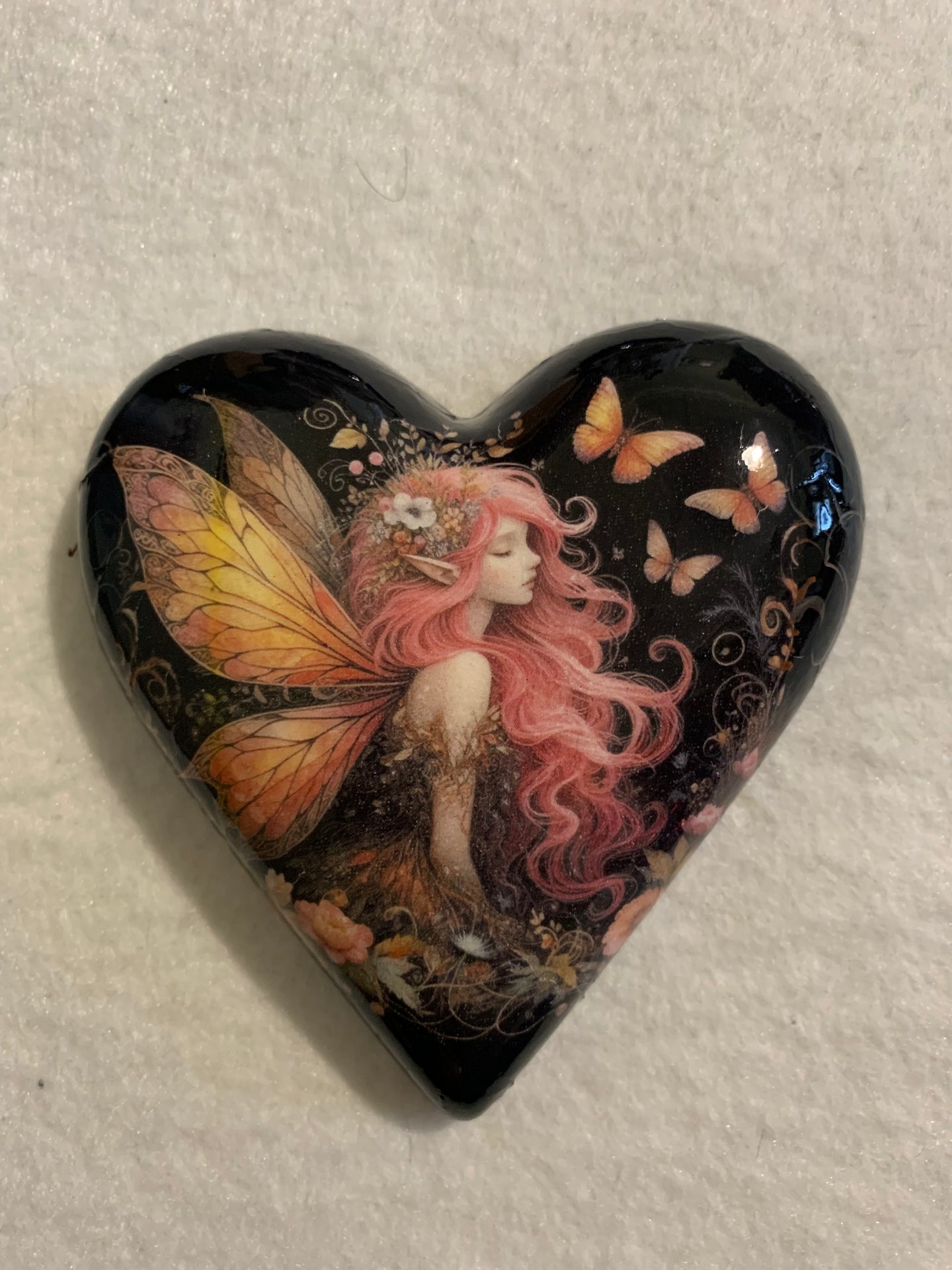 Decoupaged  Hanging Heart