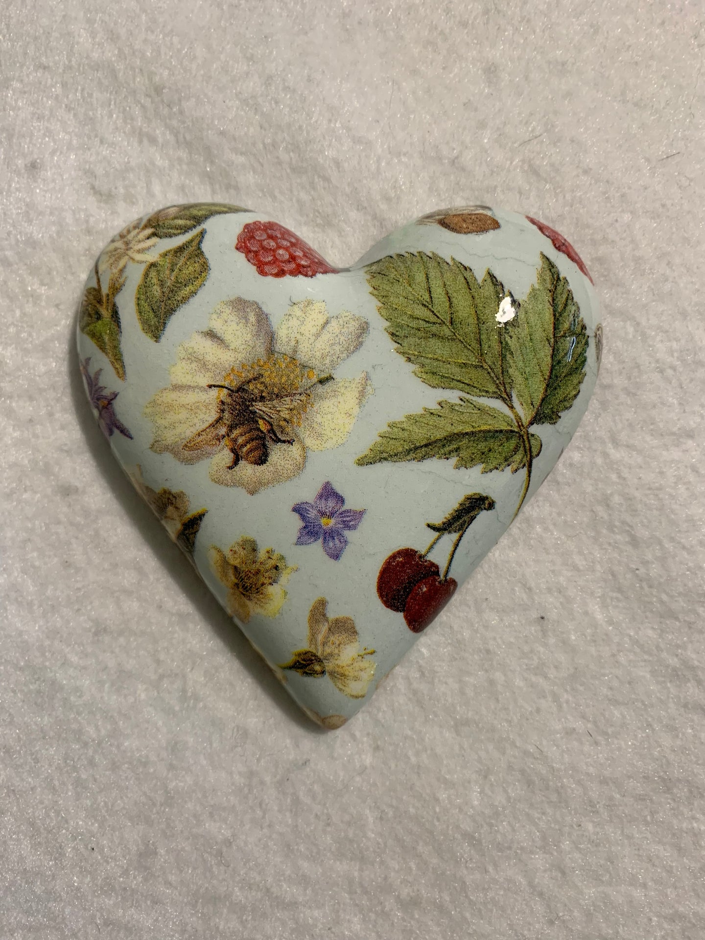 Decoupaged  Hanging Heart