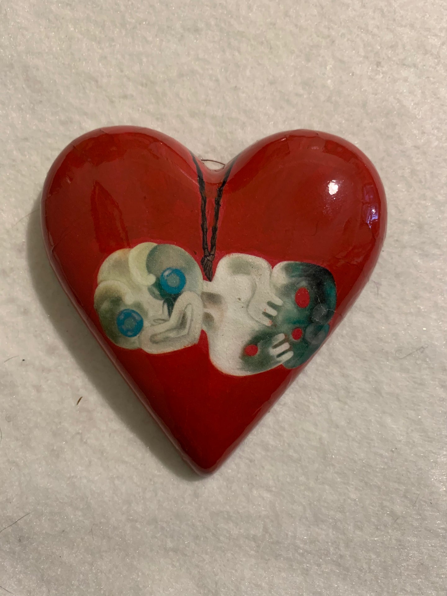 Decoupaged  Hanging Heart