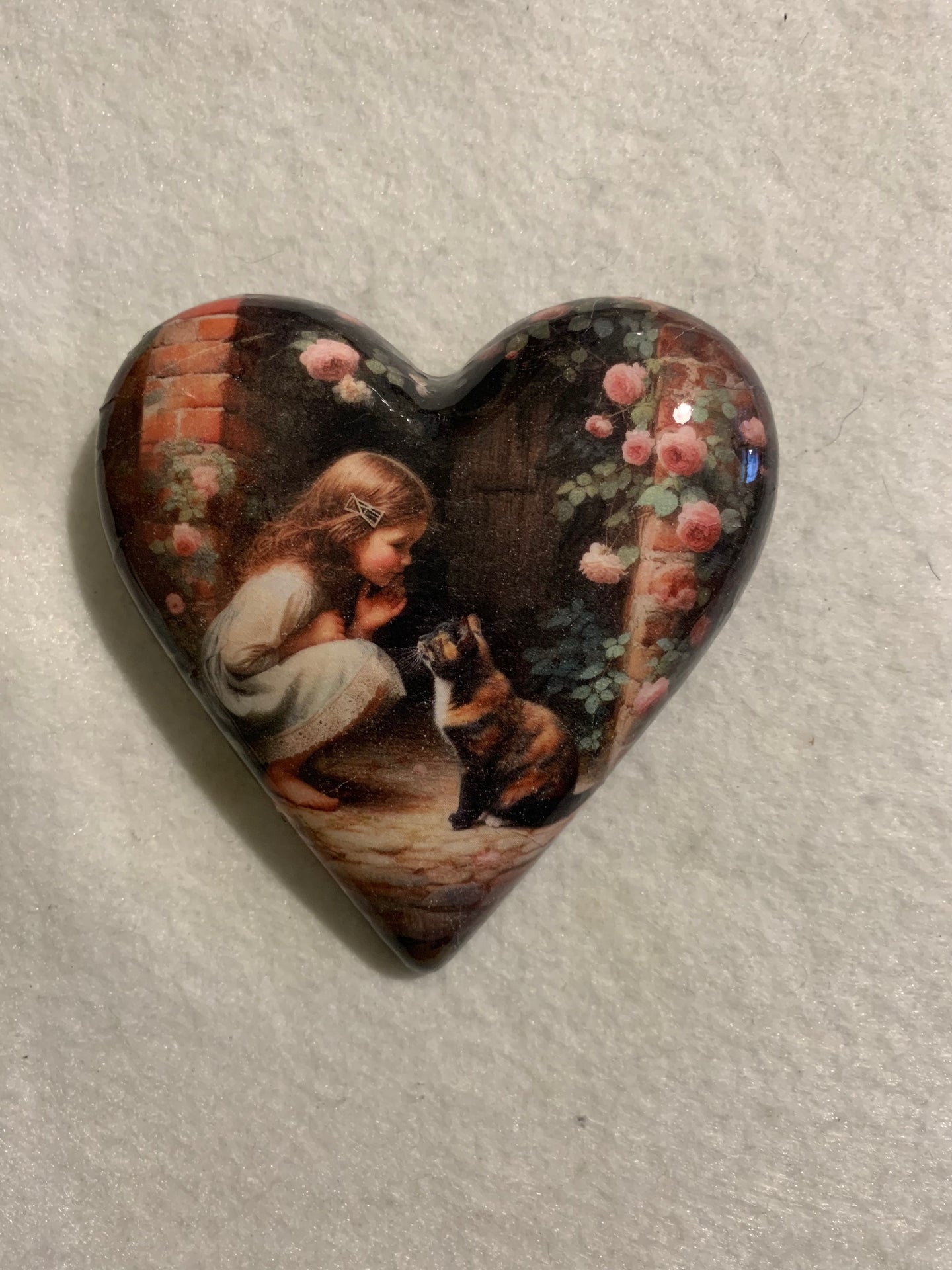 Decoupaged  Hanging Heart