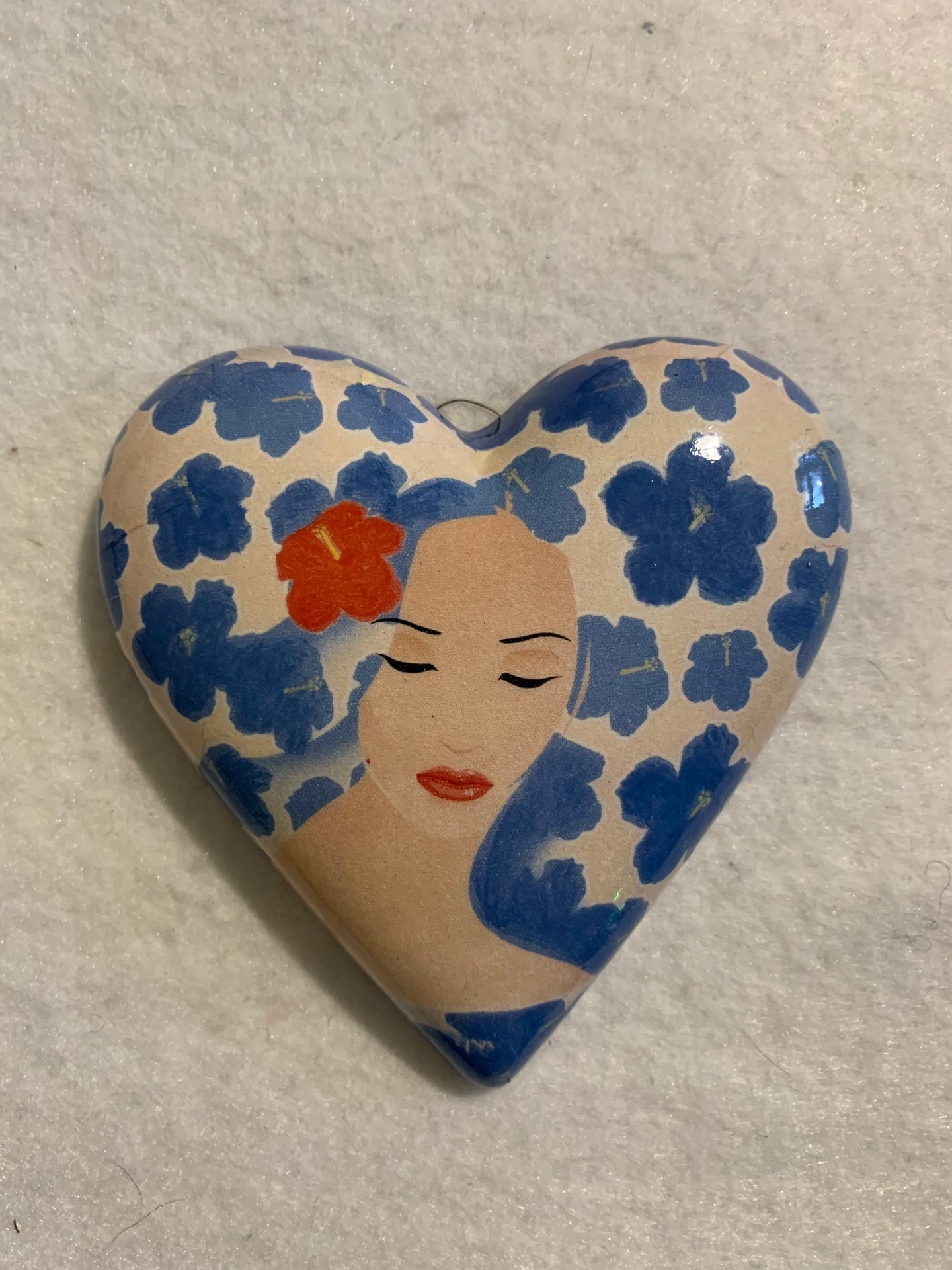 Decoupaged  Hanging Heart