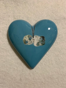 Limited Edition Heart-Teal Tiki