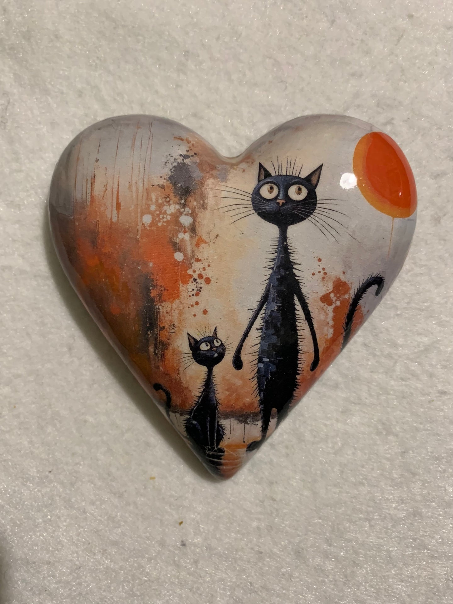 Decoupaged  Hanging Heart