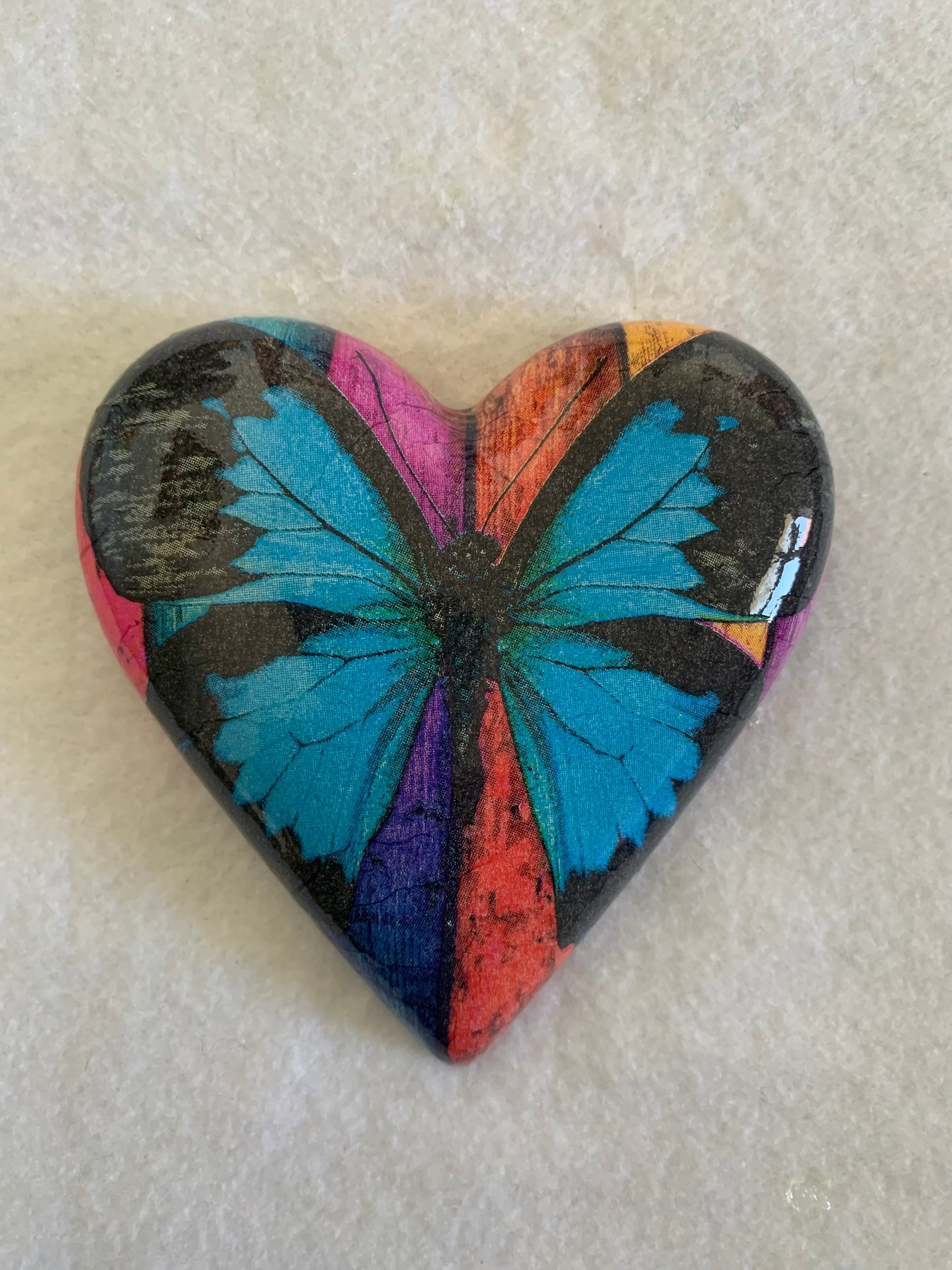 Decoupaged  Hanging Heart