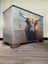 Load image into Gallery viewer, Highland Cow Large Dresser
