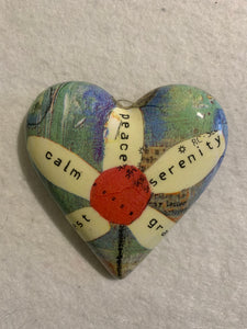 Decoupaged  Hanging Heart