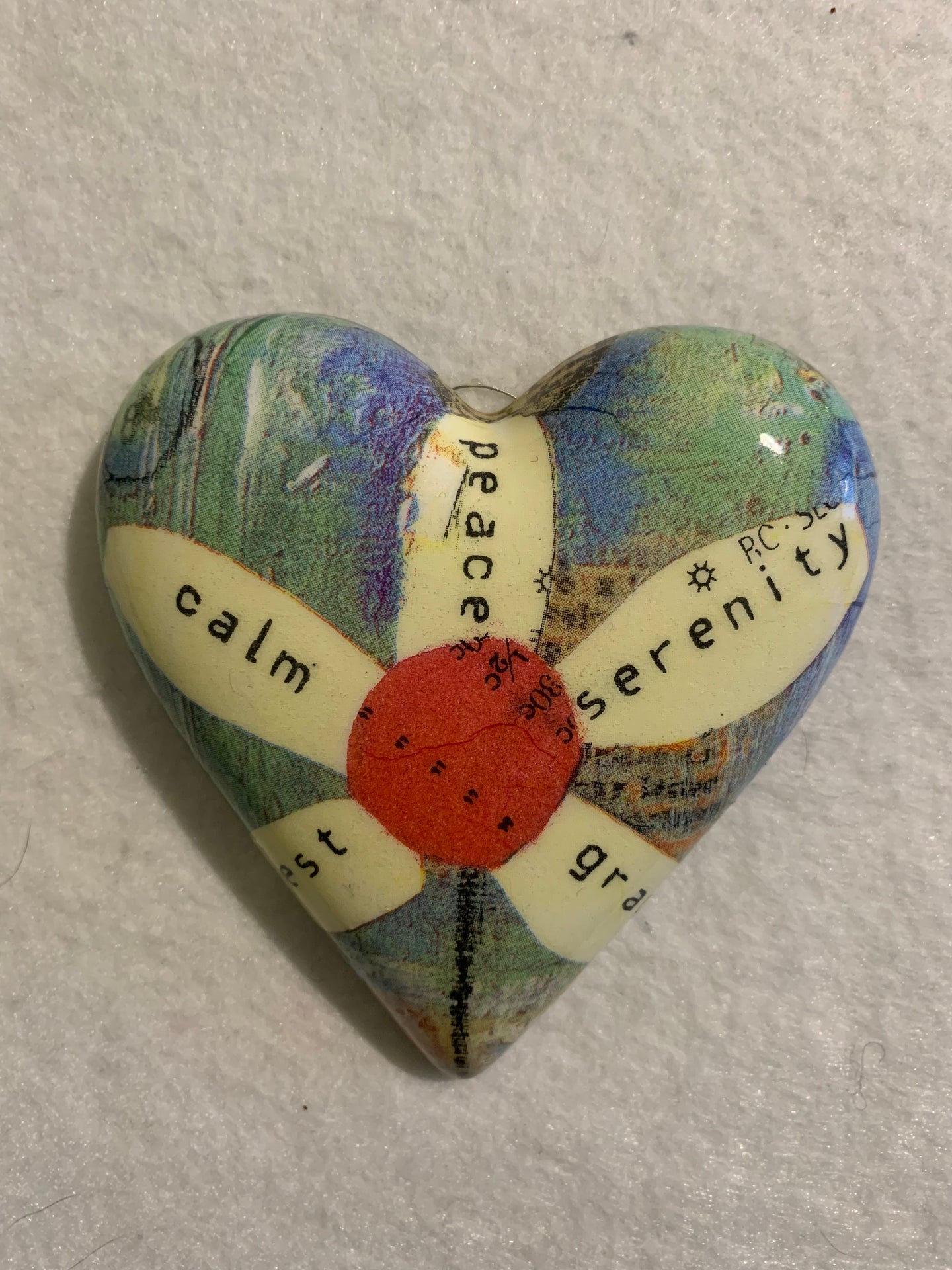Decoupaged  Hanging Heart