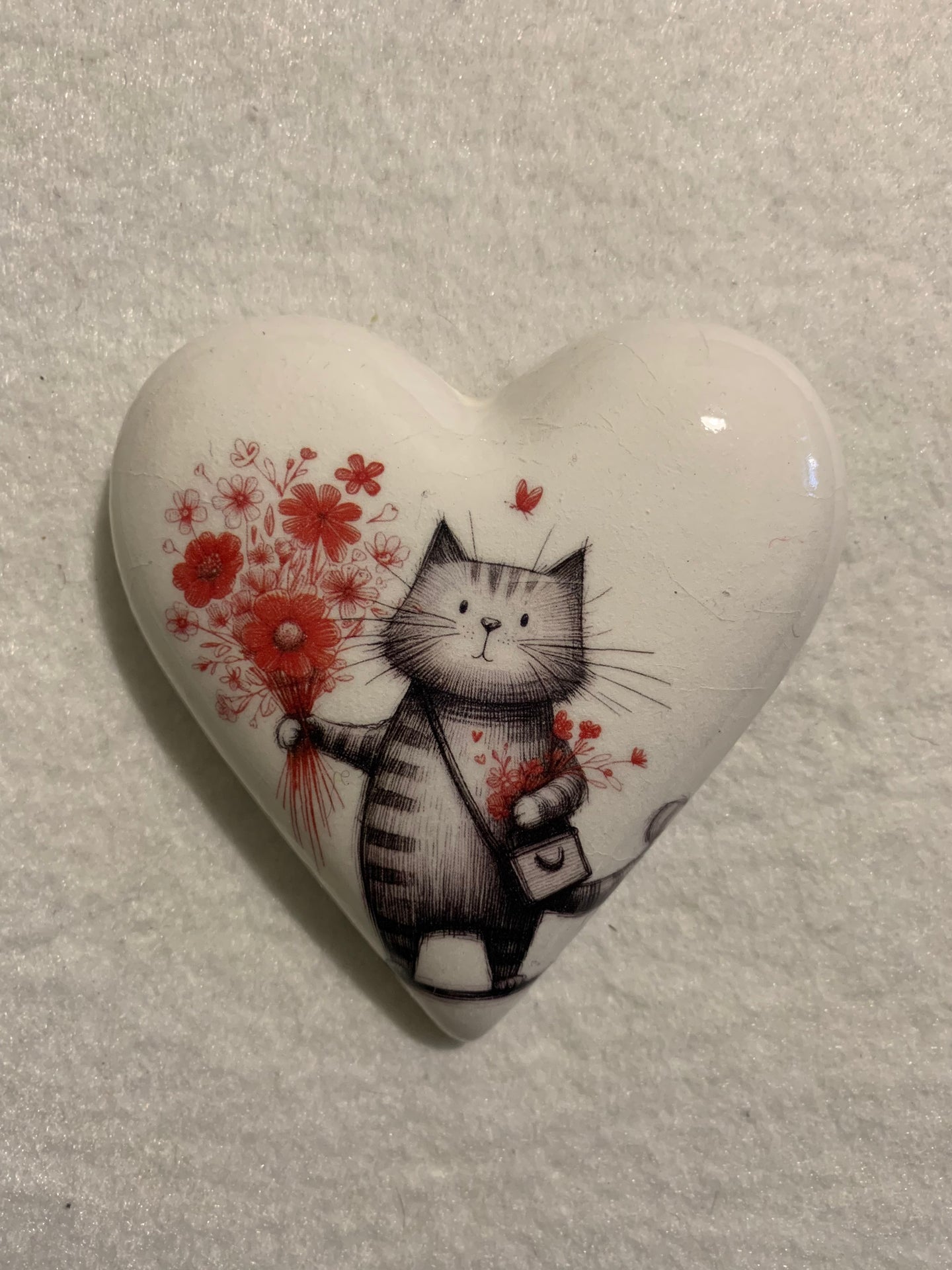 Decoupaged  Hanging Heart