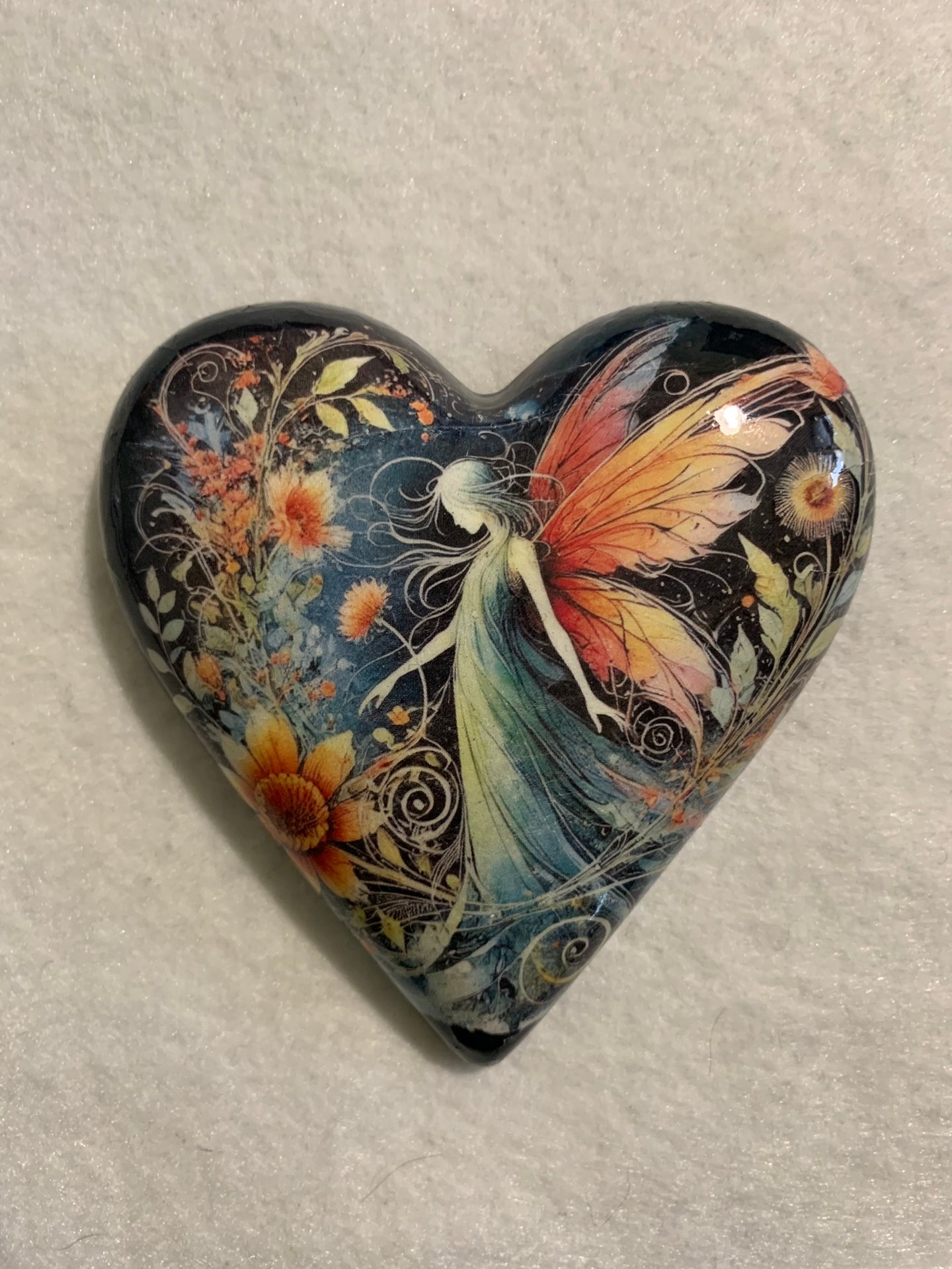 Decoupaged  Hanging Heart