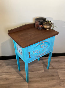 Beautiful Blue Side Table