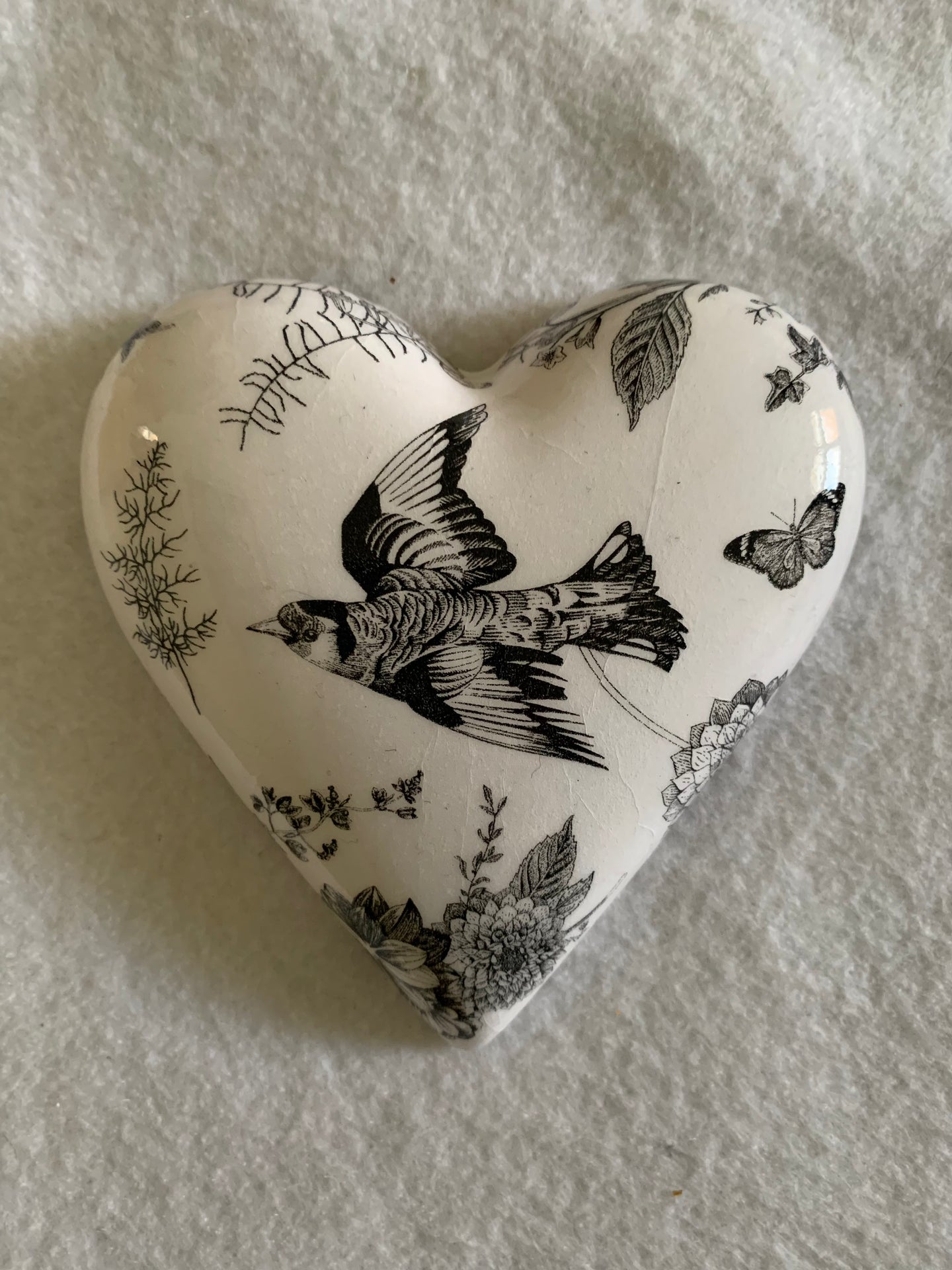 Decoupaged  Hanging Heart