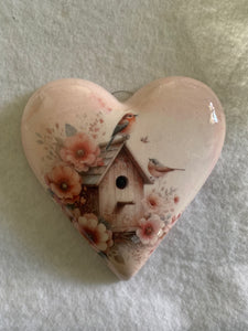 Decoupaged  Hanging Heart