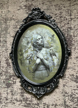 Load image into Gallery viewer, Vintage Ornate Framed Mirror with Artistic Portrait

