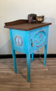 Beautiful Blue Side Table