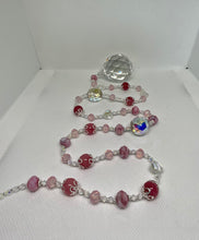 Load image into Gallery viewer, Hanging Crystal-Rhodonite
