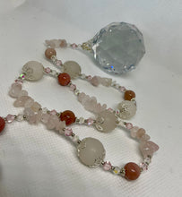 Load image into Gallery viewer, Hanging Crystal-Rose Quartz
