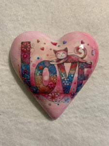 Decoupaged  Hanging Heart