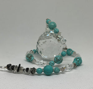 Hanging Crystal-Turquoise
