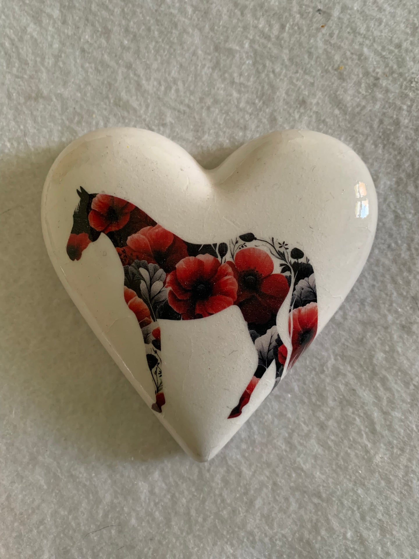 Decoupaged  Hanging Heart