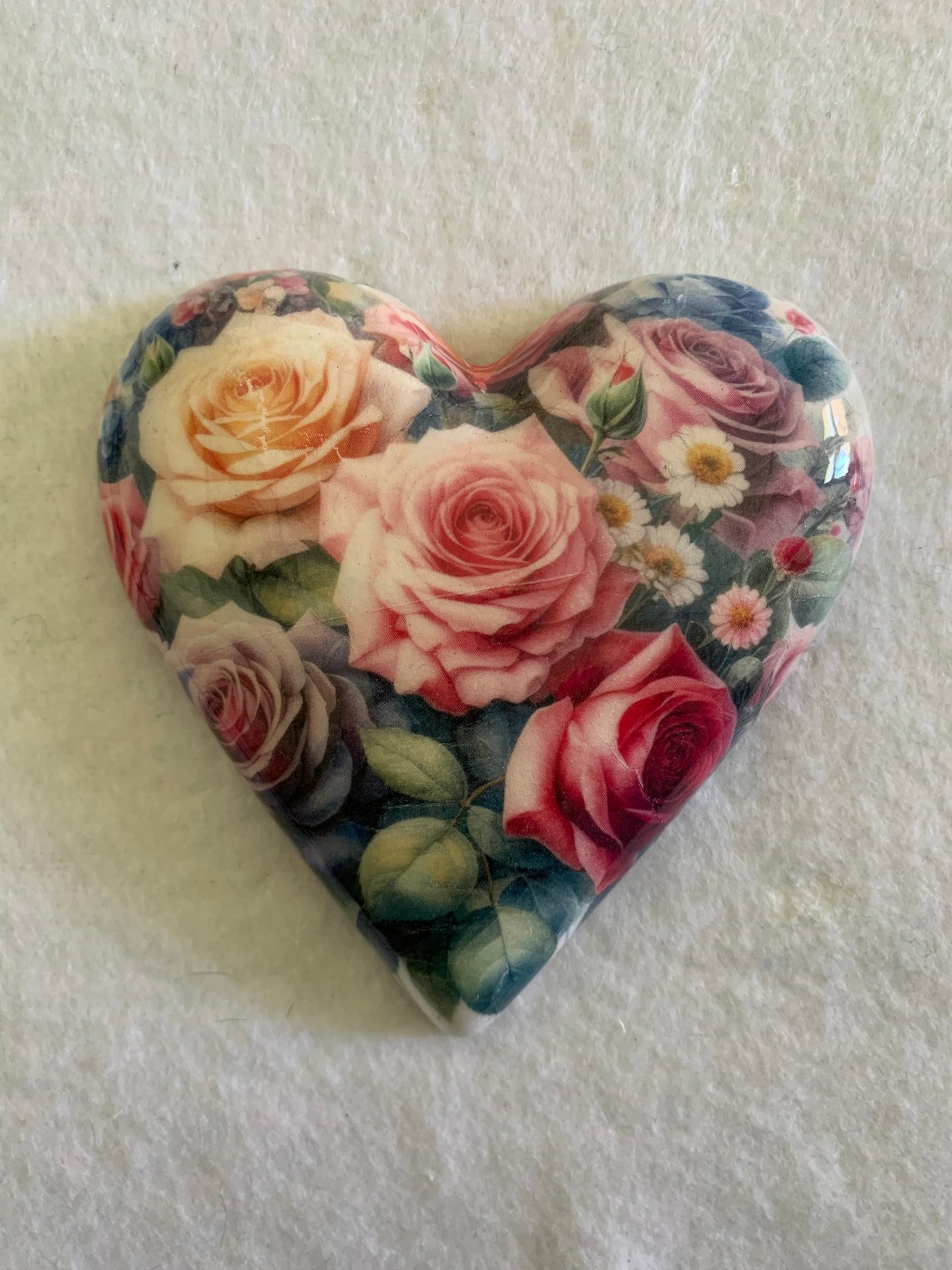 Decoupaged  Hanging Heart